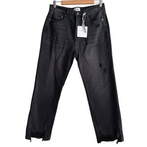 Pistola Charlie High-rise Straight Leg Jeans Black Size 29